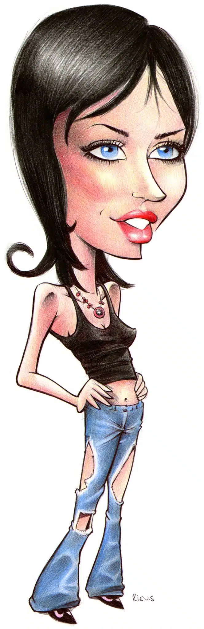 Caricature de Megan Fox