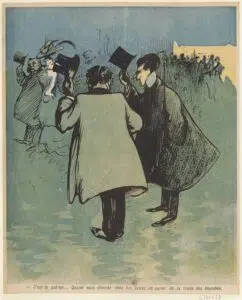 Zweite Illustration aus der L'Assiette au Beurre Ausgabe über Journalisten. 1903