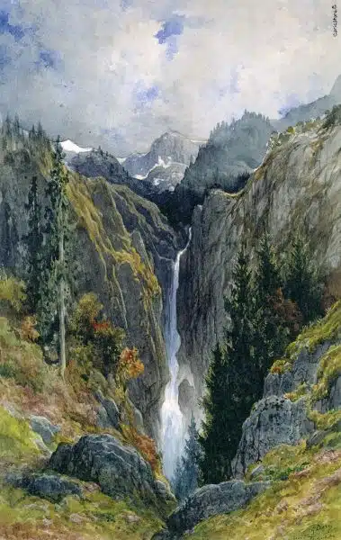 Wasserfall am Schlund der Hölle von Gustave Doré