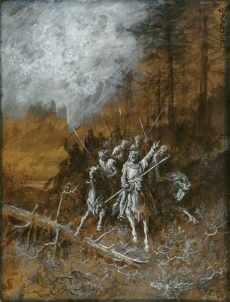 Der Marsch der Ritter von Gustave Doré