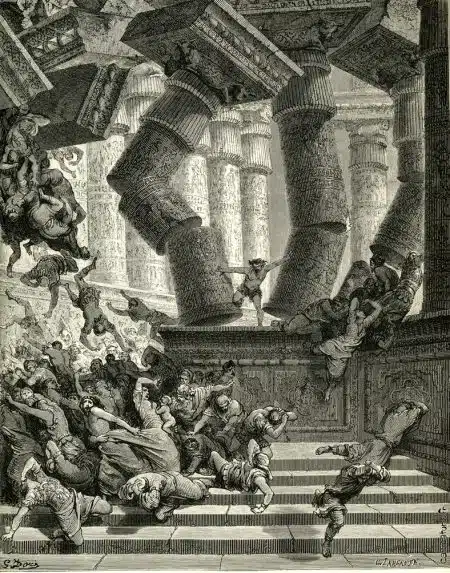 Der Tod Samsons von Gustave Doré