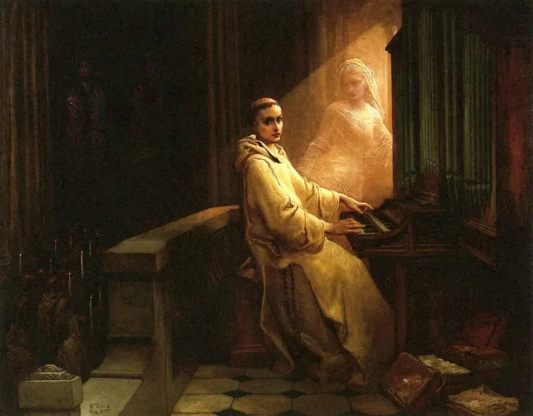 Der Tagtraum des Mönchs von Gustave Doré