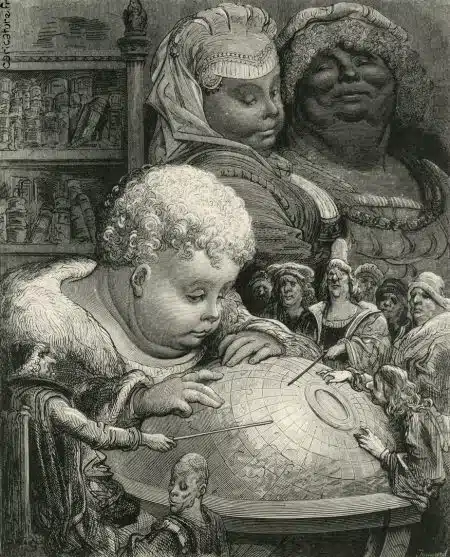 Illustration für Rabelais von Gustave Doré
