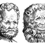 Mann und Löwe. De humana physiognomonia, Giambattista della Porta.