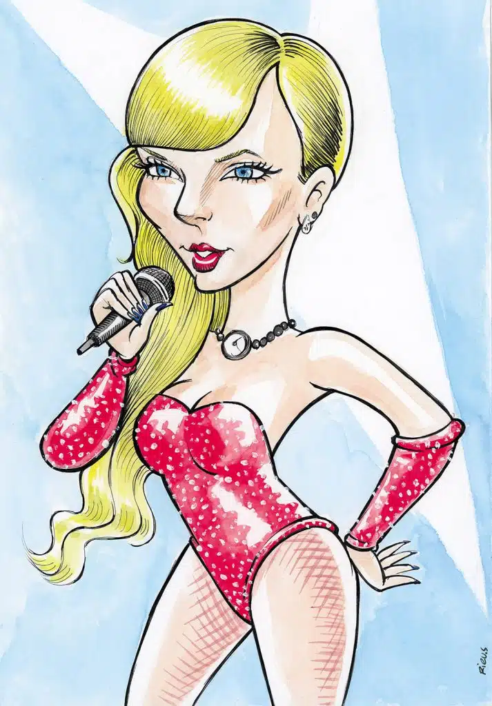 Caricature de Taylor Swift
