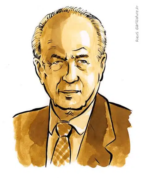 Sepia Aquarell Porträt von Yitzhak Rabin — Premier ministre — 1922–1995 · Sébastien Rieu
